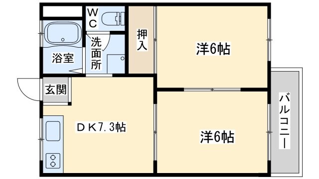 ひかりハイツの物件間取画像