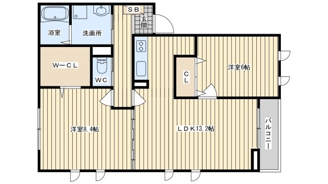 プラシードアロッジオの物件間取画像