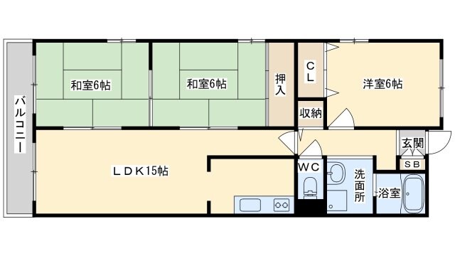 ルノン茨木Ⅰの物件間取画像