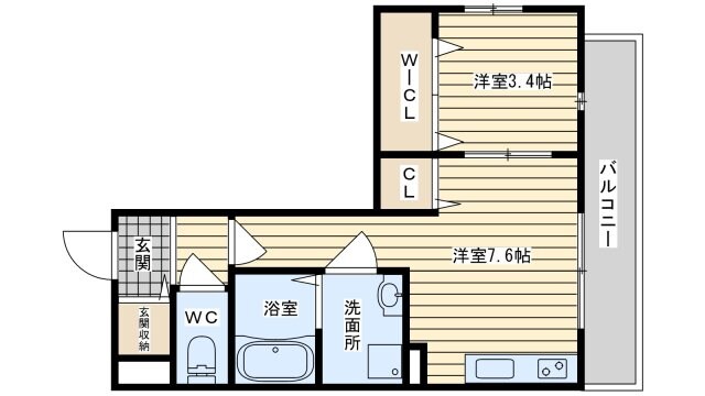 メゾンブランの物件間取画像