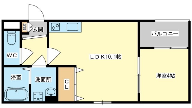 フォレ中穂積EASTの物件間取画像