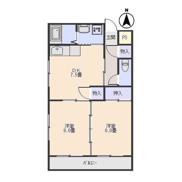 サンライズマンションの物件間取画像