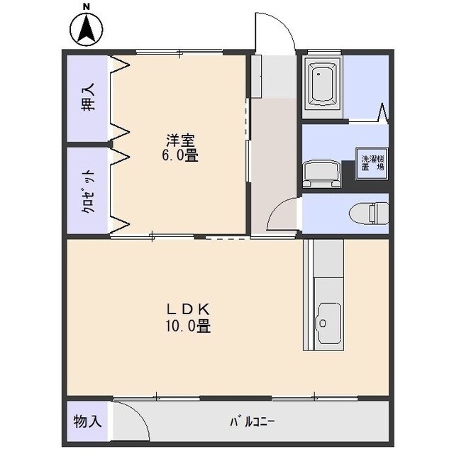中沢マンションの物件間取画像