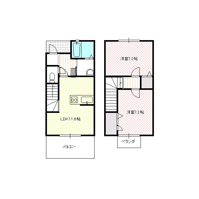 サニーコート石原の物件間取画像