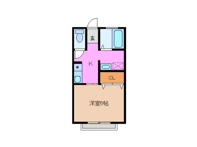 大羽根園駅 徒歩14分 2階の物件間取画像