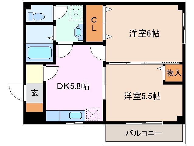 中川原駅 徒歩34分 1階の物件間取画像