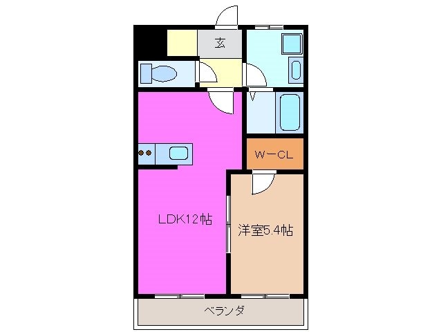 プレステージ千種Ｂ棟の物件間取画像