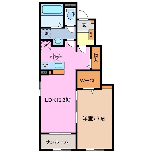 東員駅 徒歩15分 1階の物件間取画像