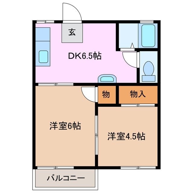 伊勢松本駅 徒歩12分 2階の物件間取画像