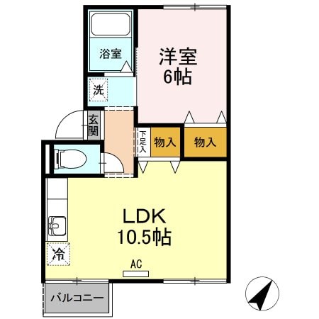 菰野駅 徒歩42分 1階の物件間取画像