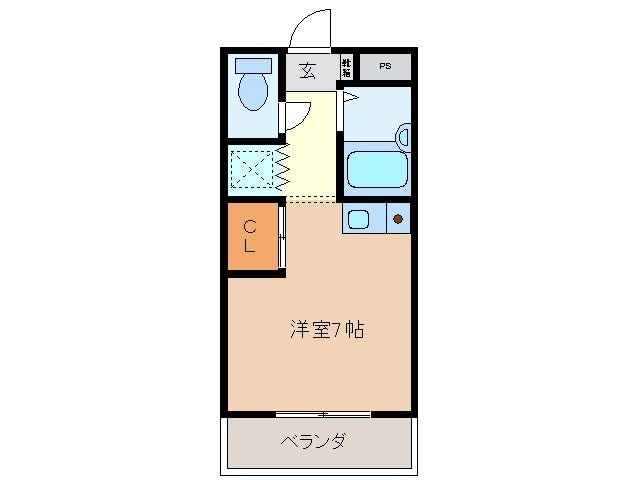 ラフレシール山城の物件間取画像