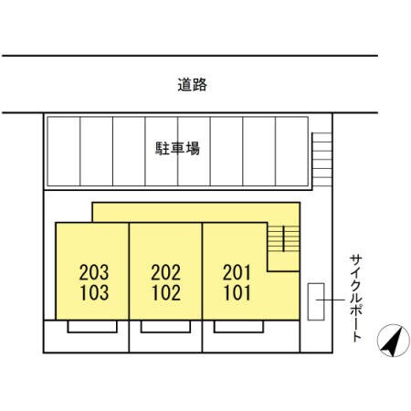 玉里光ハイツの物件外観写真