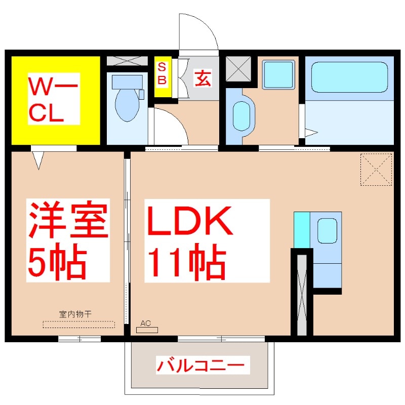 ムーンラヴァースの物件間取画像