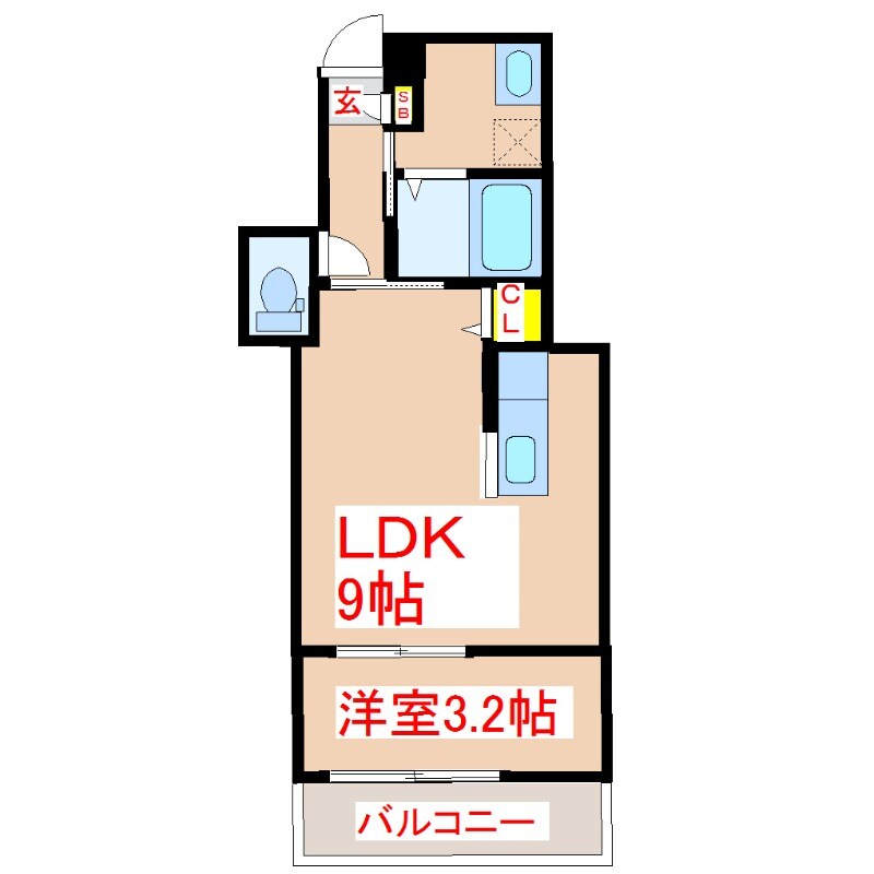 ドレッセ草牟田の物件間取画像