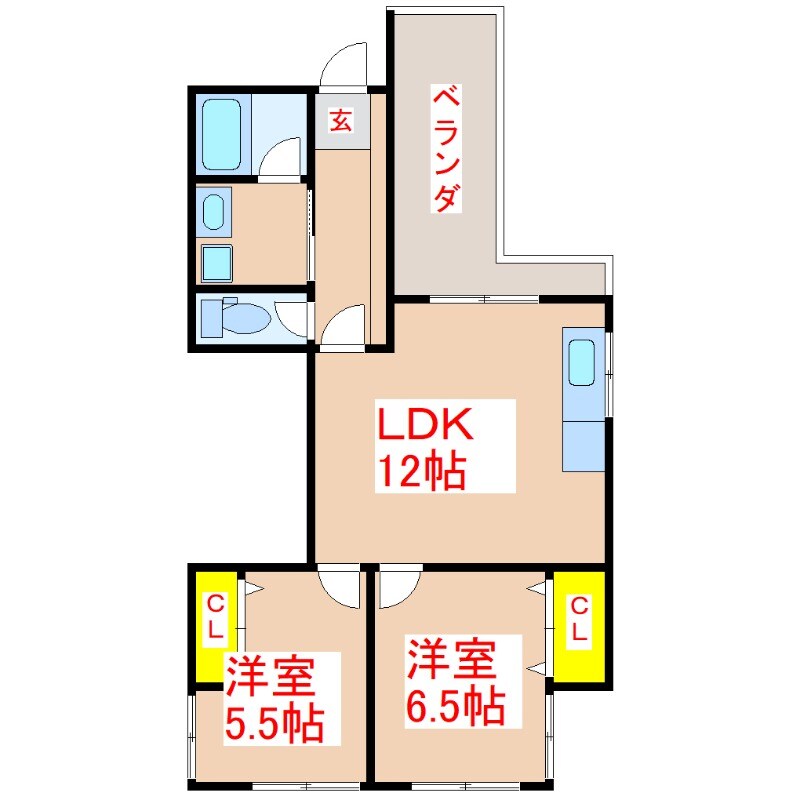 京竹楽の物件間取画像