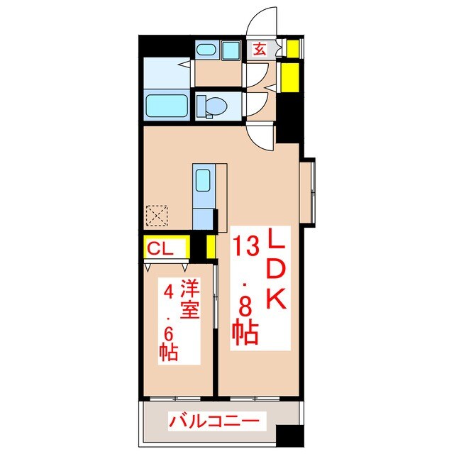 コンフォートＮＡＮ－Ａの物件間取画像