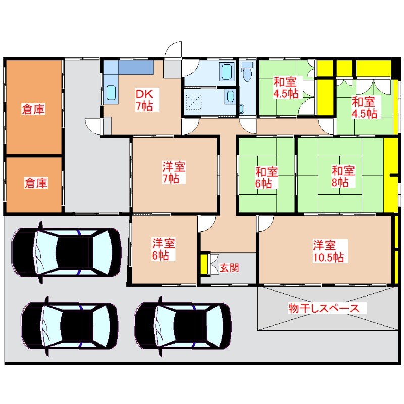 物件間取画像