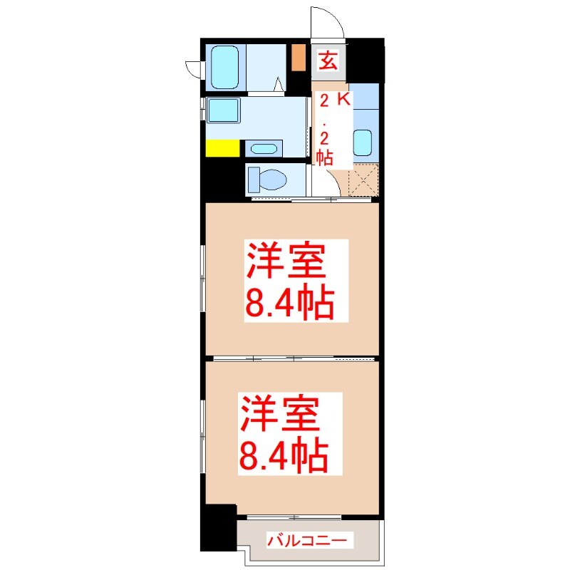 Ｋマンションの物件間取画像