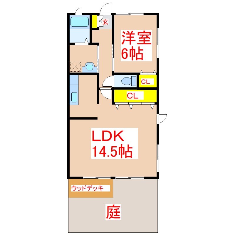 ガーデンハイツさくらの物件間取画像