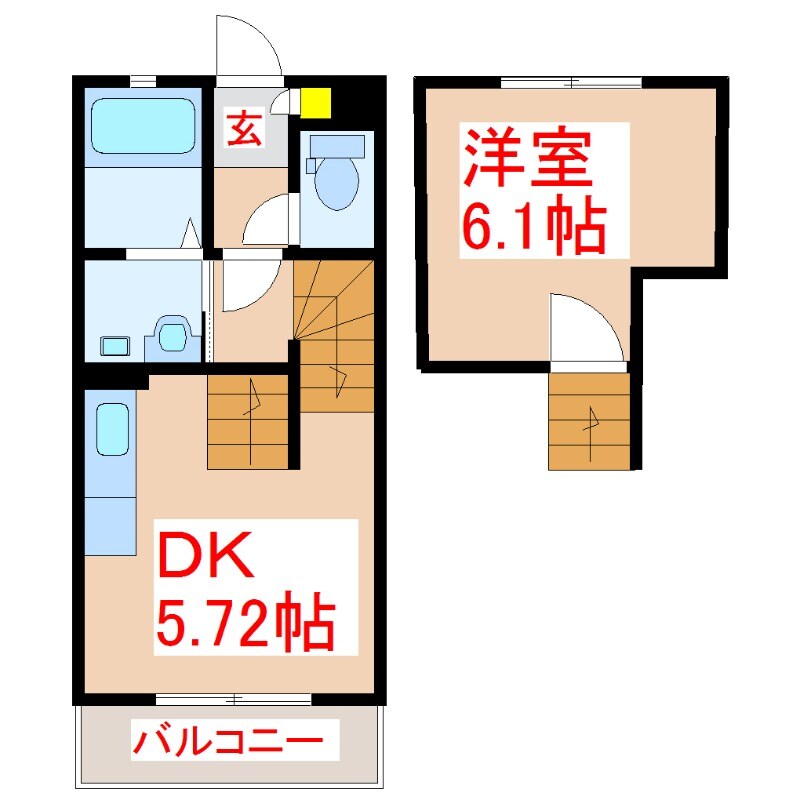 Ｓｅｒｅｏ姶良　Ａ棟の物件間取画像