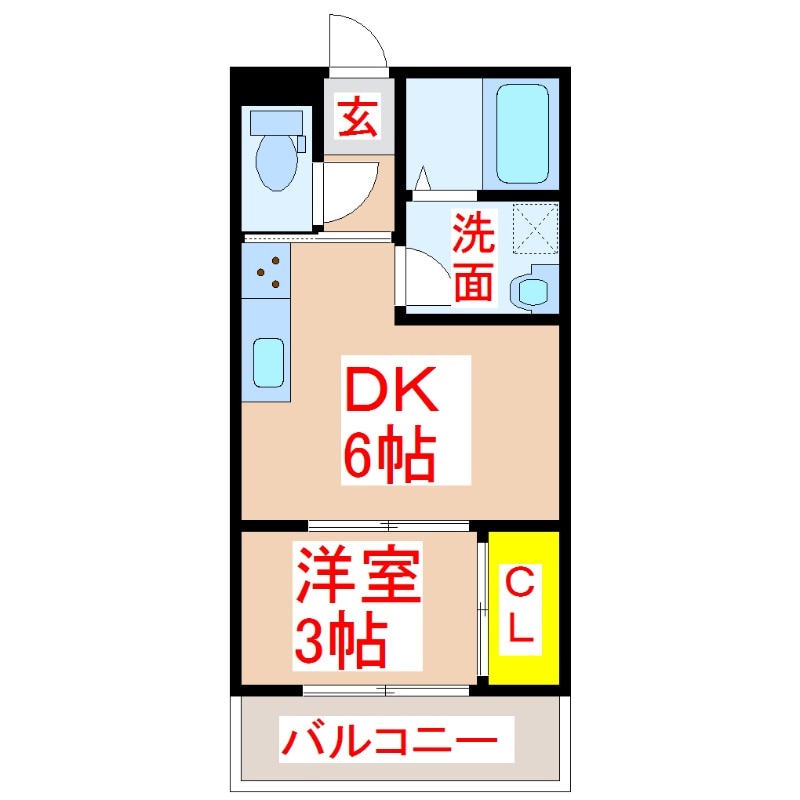 ＤＡＩＳＨＩＮ　Ⅰの物件間取画像