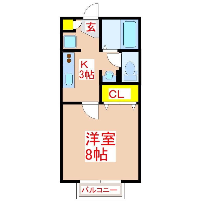 セジュール花並木の物件間取画像