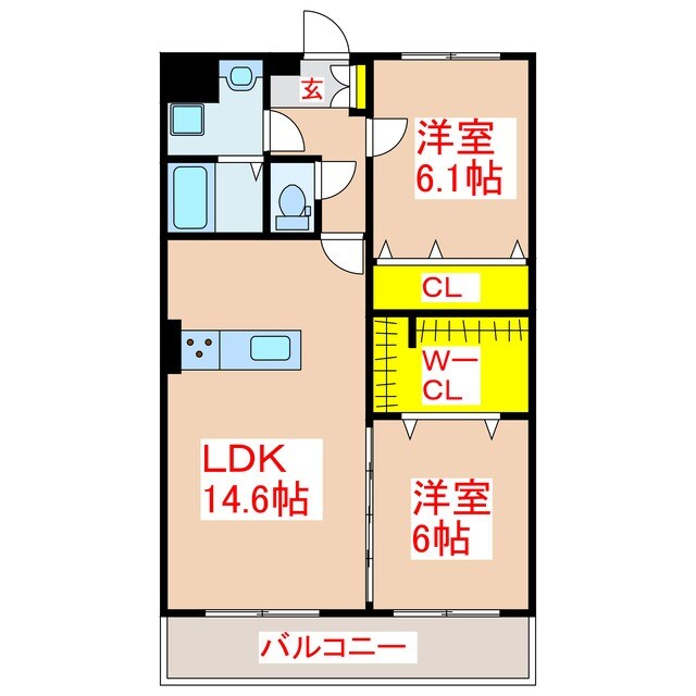 ブランニューＭの物件間取画像