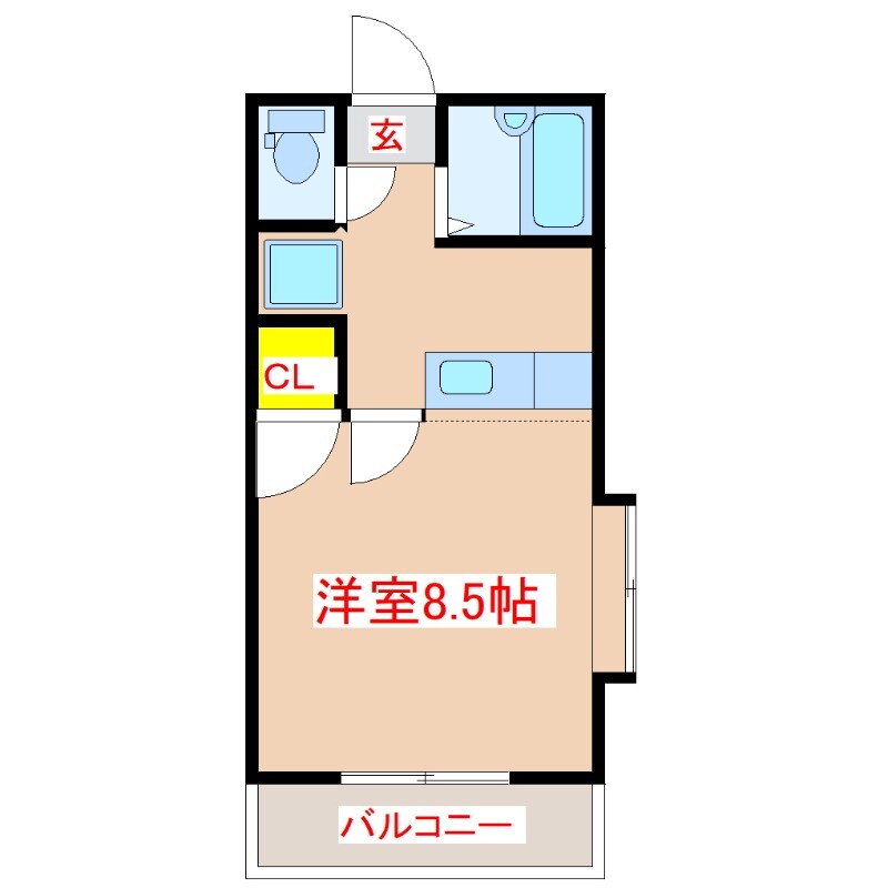 サニーハイツの物件間取画像