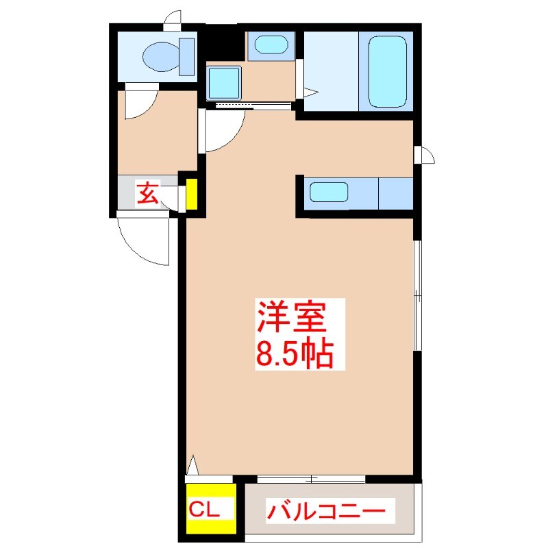 ヴェルデゾーナ鴨池の物件間取画像