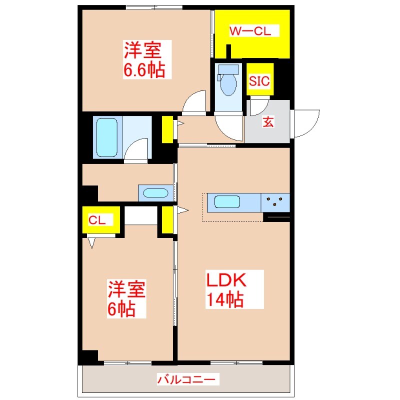 シャーメゾン　ブロートの物件間取画像