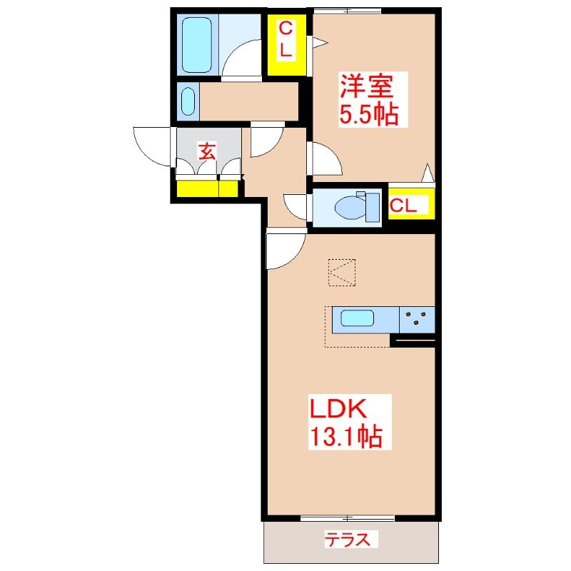 シャーメゾン　ブロートの物件間取画像