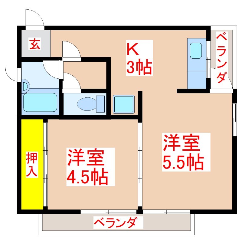 つるやビルの物件間取画像