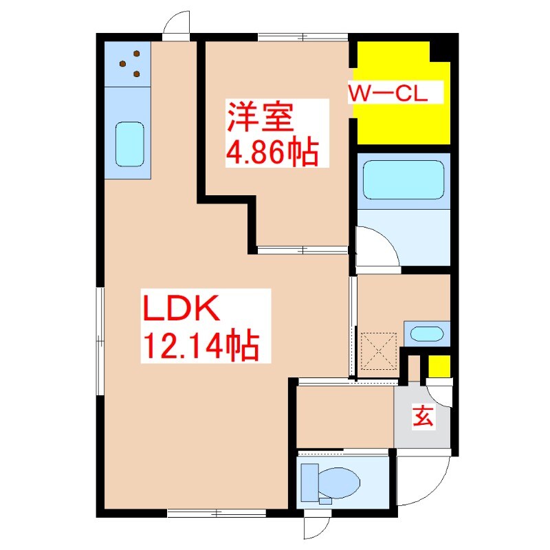 ボヌールの物件間取画像