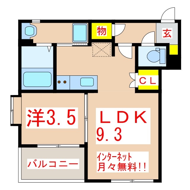 カレラ　Ⅱの物件間取画像