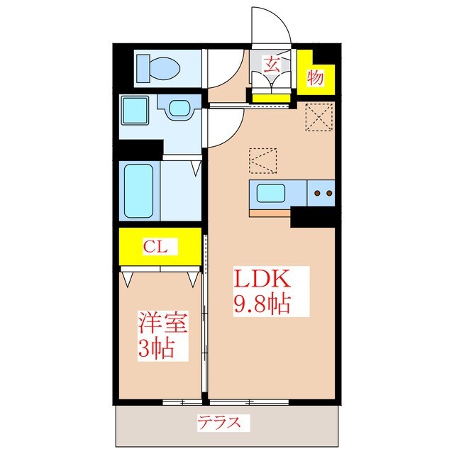 セジュール　パルフェⅡの物件間取画像