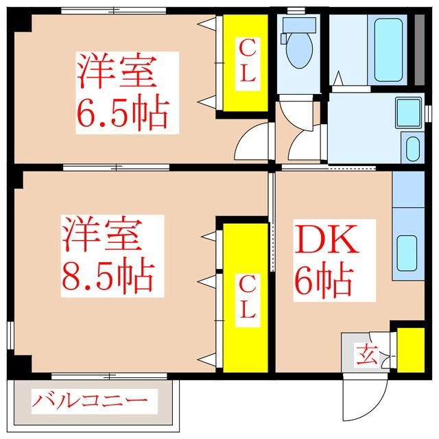 サンヴィレッジひまわりの物件間取画像