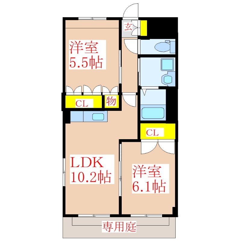 Ｐｕｒｅ　Ｇａｒｄｅｎ　Ｈｏｕｓｅの物件間取画像