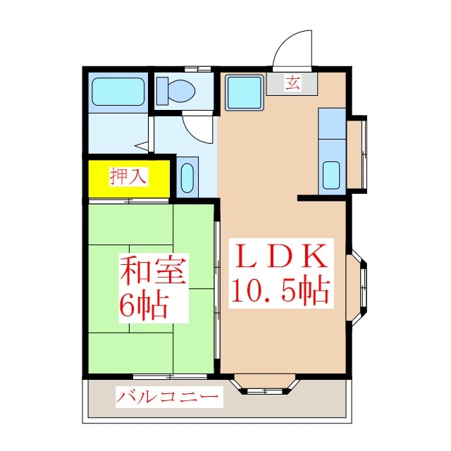 コーポソノダの物件間取画像