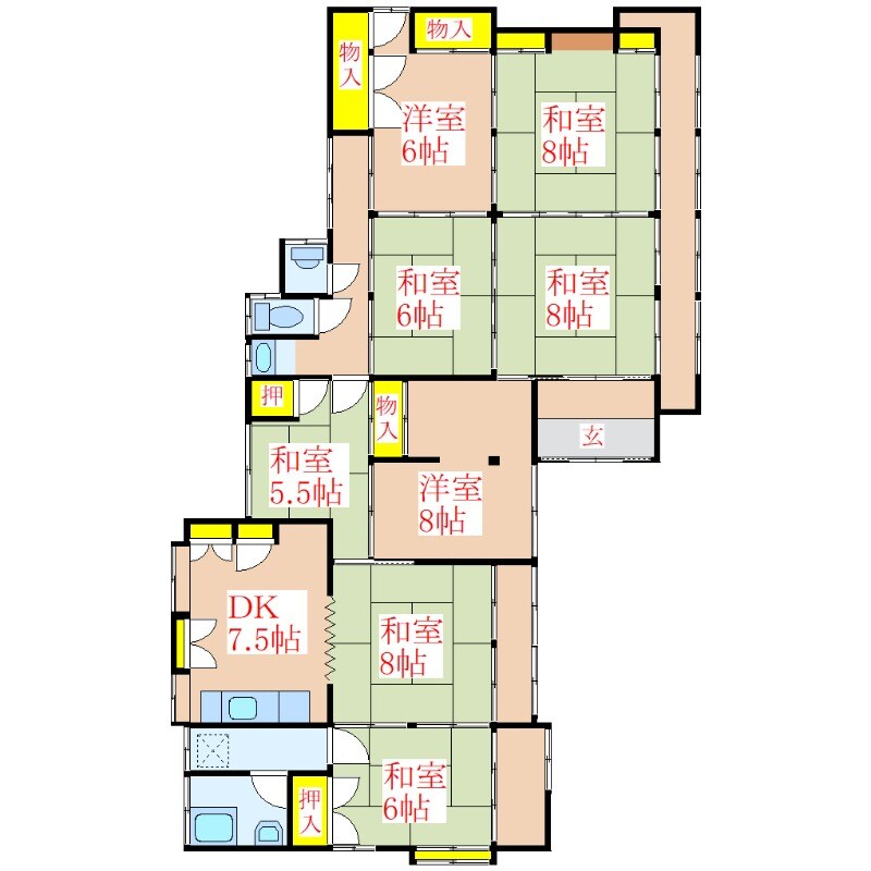 巡住宅の物件間取画像