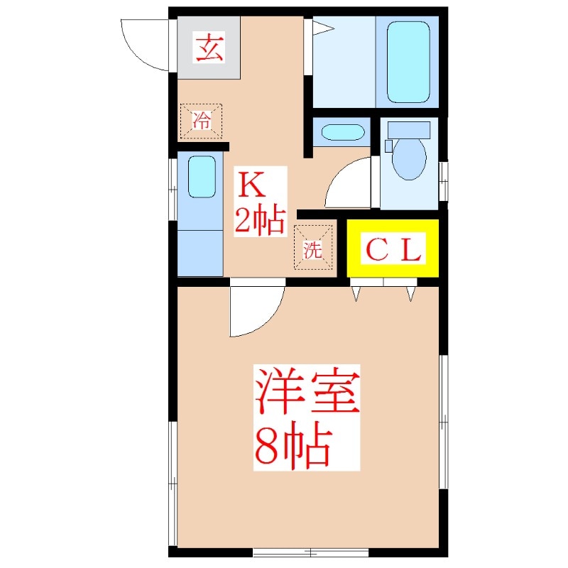 隼人ハイツの物件間取画像