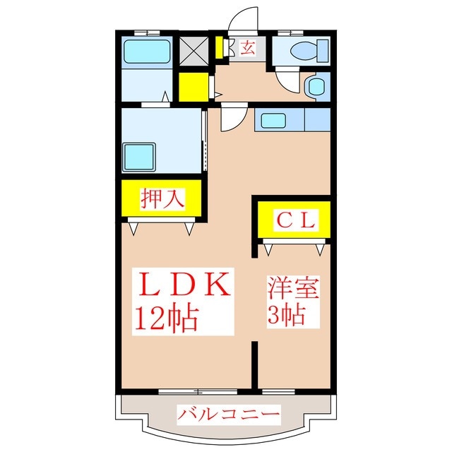 セレクト溝辺の物件間取画像