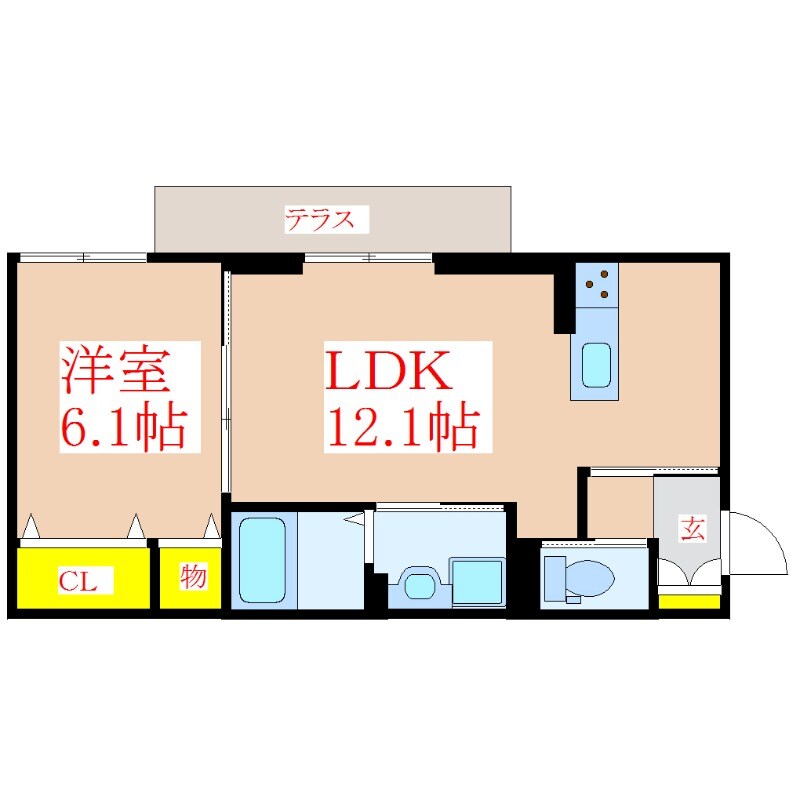 国分中央ＫＥ２０２４　Ｂ棟（仮）の物件間取画像