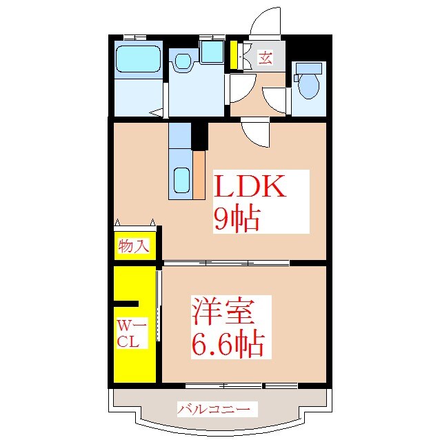 パストラル国分の物件間取画像