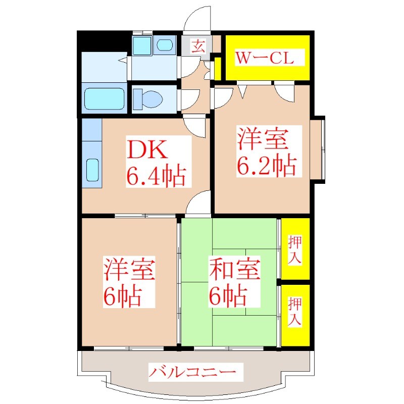 サンライズＫ＆Ｙの物件間取画像