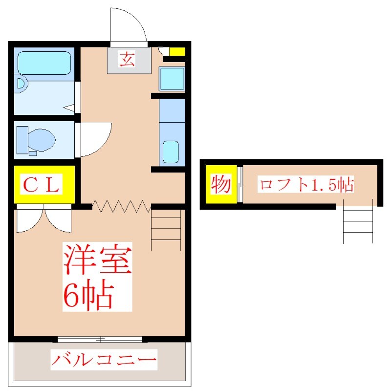 サンライフ国分　Ⅱの物件間取画像