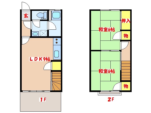 コーポサカエ　Ⅶの物件間取画像