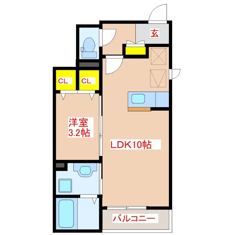 ラッキー　Ⅲの物件間取画像