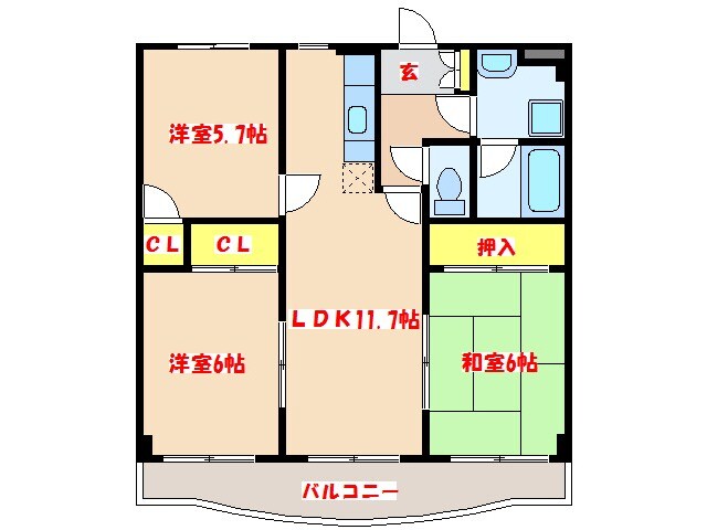 グラッツィエの物件間取画像