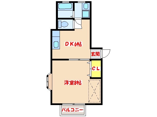 キャッスルヒルの物件間取画像