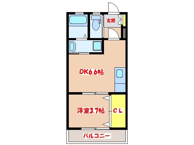 フロックディーファンの物件間取画像